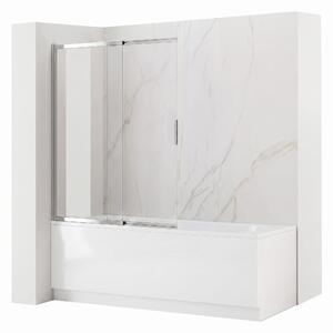 Paravento vasca scorrevole REA Dario Chrome 80