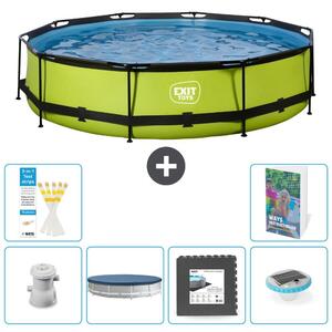 Piscina gonfiabile rettangolare - 360x76 cm - Set da 5 pezzi - Modello S312