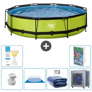 Piscina gonfiabile rettangolare - 360x76 cm - Set da 5 pezzi - Modello S278