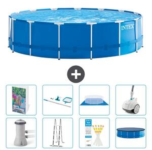 Piscina autoportante rettangolare - 457x122 cm - 7 pezzi - Modello S605