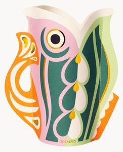 Vaso decorativo per carta fatto a mano Fish, alt. 17 cm
