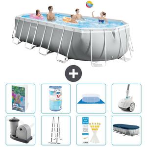 Piscina fuori terra ovale "Prism Frame" - 610x305x122 cm - 7 pezzi - Modello S549