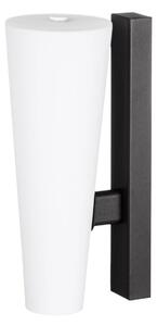 Applique da esterno LED Jovra, nera, altezza 32 cm - Lucande