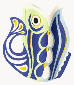Vaso decorativo in carta fatto a mano Fish, alt. 29 cm