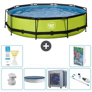 Piscina gonfiabile rettangolare - 360x76 cm - Set da 5 pezzi - Modello S199