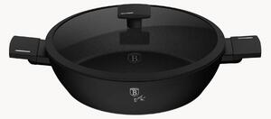 Pentola bassa con rivestimento antiaderente e coperchio Matte Black