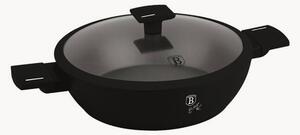 Pentola bassa con rivestimento antiaderente e coperchio Matte Black