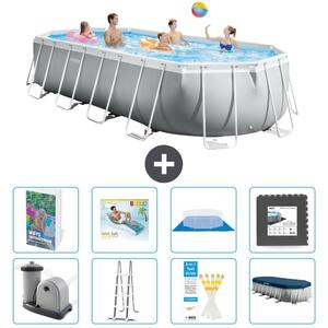 Piscina fuori terra ovale "Prism Frame" - 610x305x122 cm - 7 pezzi - Modello S533