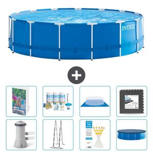 Piscina fuori terra a struttura - 457x122 cm - 7 pezzi - Modello S581