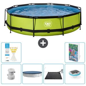 Piscina gonfiabile rettangolare - 360x76 cm - Set da 5 pezzi - Modello S328