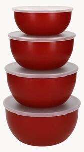Set di 4 contenitori con coperchio Empire Red