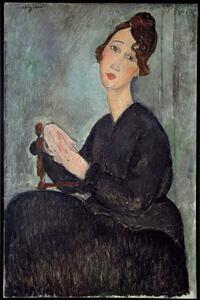 Modigliani, Amedeo - Riproduzione Portrait of Dedie Odette Hayden, (26.7 x 40 cm)
