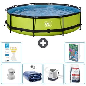 Piscina gonfiabile rettangolare - 360x76 cm - Set da 5 pezzi - Modello S329