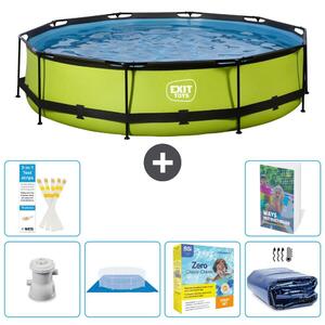 Piscina gonfiabile rettangolare - 360x76 cm - Set da 5 pezzi - Modello S245