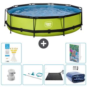 Piscina fuori terra - Modello Rund - 360x76 cm - 5 pezzi - Acciaio S235