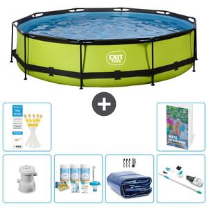 Piscina gonfiabile rettangolare - 360x76 cm - Set da 5 pezzi - Modello S310