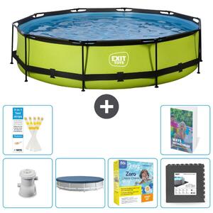 Piscina gonfiabile rettangolare - 360x76 cm - Set da 5 pezzi - Modello S259