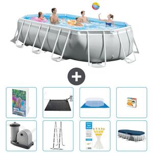 Piscina a forma ovale con struttura Prism - 503x274x122 cm - 7 pezzi - Modello S559