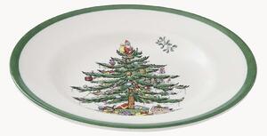 Set di 4 piatti da torta in gres Christmas Tree