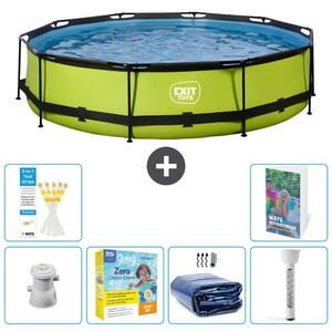 Piscina gonfiabile rettangolare - 360x76 cm - Set da 5 pezzi - Modello S184