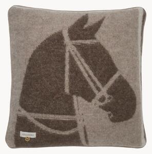 Cuscino in lana neozelandese fatto a mano Multi Horses