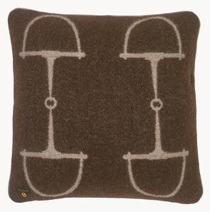 Cuscino reversibile in lana con motivo jacquard Classic