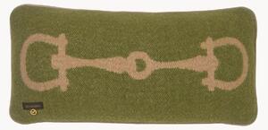 Cuscino reversibile in lana con motivo jacquard Retro