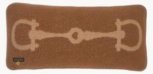 Cuscino reversibile in lana con motivo jacquard Retro