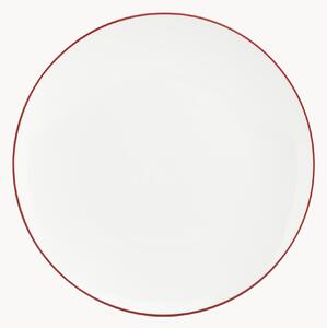 Set di 6 piatti piani in porcellana Basic White