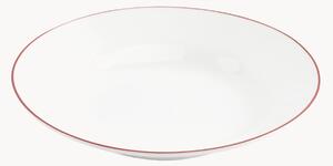 Set di 6 piatti fondi in porcellana Basic White