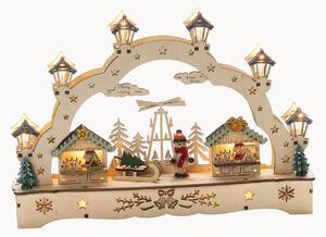 Candeliere natalizio a LED in legno di lime Cosy