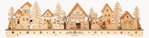 Decorazione natalizia in legno di lime a LED Village