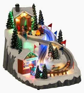Decorazione natalizia a LED con funzione timer Toboggan Run