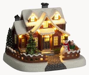 Decorazione natalizia a LED con funzione timer Winter House
