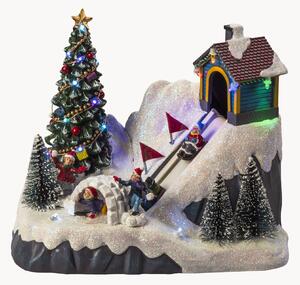 Decorazione natalizia a LED con funzione timer Toboggan Run