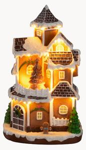 Decorazione natalizia a LED con funzione timer Multi-storey Gingerbread House