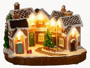 Decorazione natalizia a LED con funzione timer Gingerbread Village