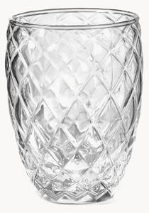 Set di 6 bicchieri in vetro soffiato Diamond