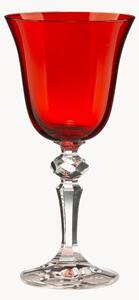 Set di 6 bicchieri da vino in cristallo fatti a mano Zaccaria