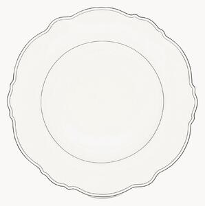 Set di 2 piatti piani in New Bone China Odette