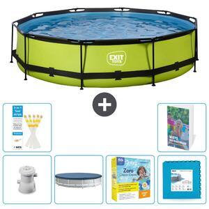 Piscina gonfiabile rettangolare - 360x76 cm - Set da 5 pezzi - Modello S276