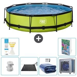 Piscina gonfiabile rettangolare - 360x76 cm - Set da 5 pezzi - Modello S216