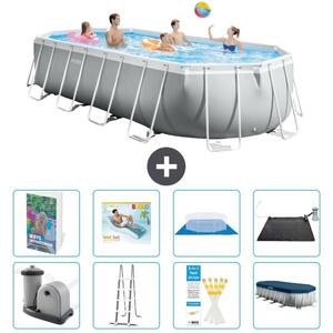 Piscina fuori terra ovale "Prism Frame" - 610x305x122 cm - Kit composto da 7 elementi - Modello S567