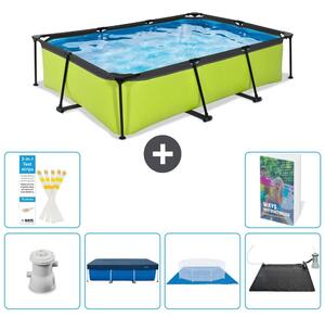 Piscina fuori terra rettangolare - 300x200x65 cm - 5 pezzi - Modello S214