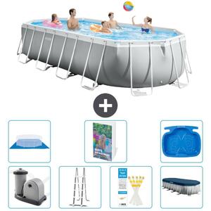 Piscina ovale con struttura a telaio Prism - 610x305x122 cm - 6 pezzi - Modello S662