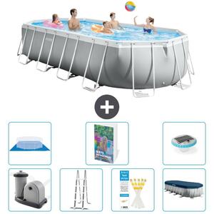 Piscina ovale con struttura a telaio Prism - 610x305x122 cm - 6 pezzi - Modello S596