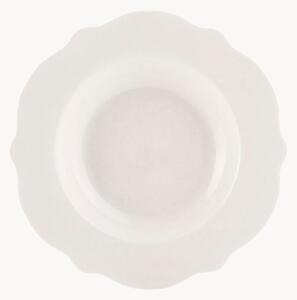Set di 6 piatti fondi in porcellana Blanc