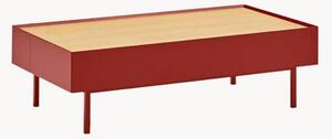 Tavolino da salotto con piano in legno di quercia Arista