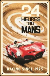Cartello in metallo 24h du Mans - Red Car 1963, (20 x 30 cm)
