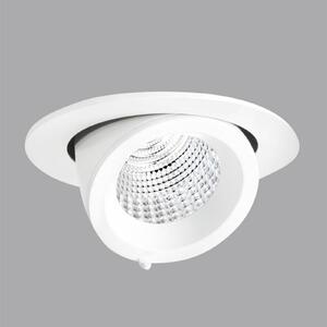 Performance in Lighting Lampada incasso EB431 LED spot bianco 3.000K, Bianco / Opale, Alluminio, Lampade da incasso per negozi